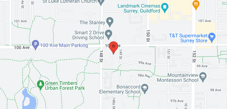map of 110 14859 100 AVENUE